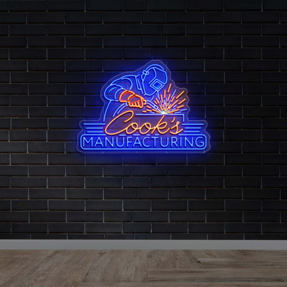 Cook's Manufacturing - Premium Neon Artwork