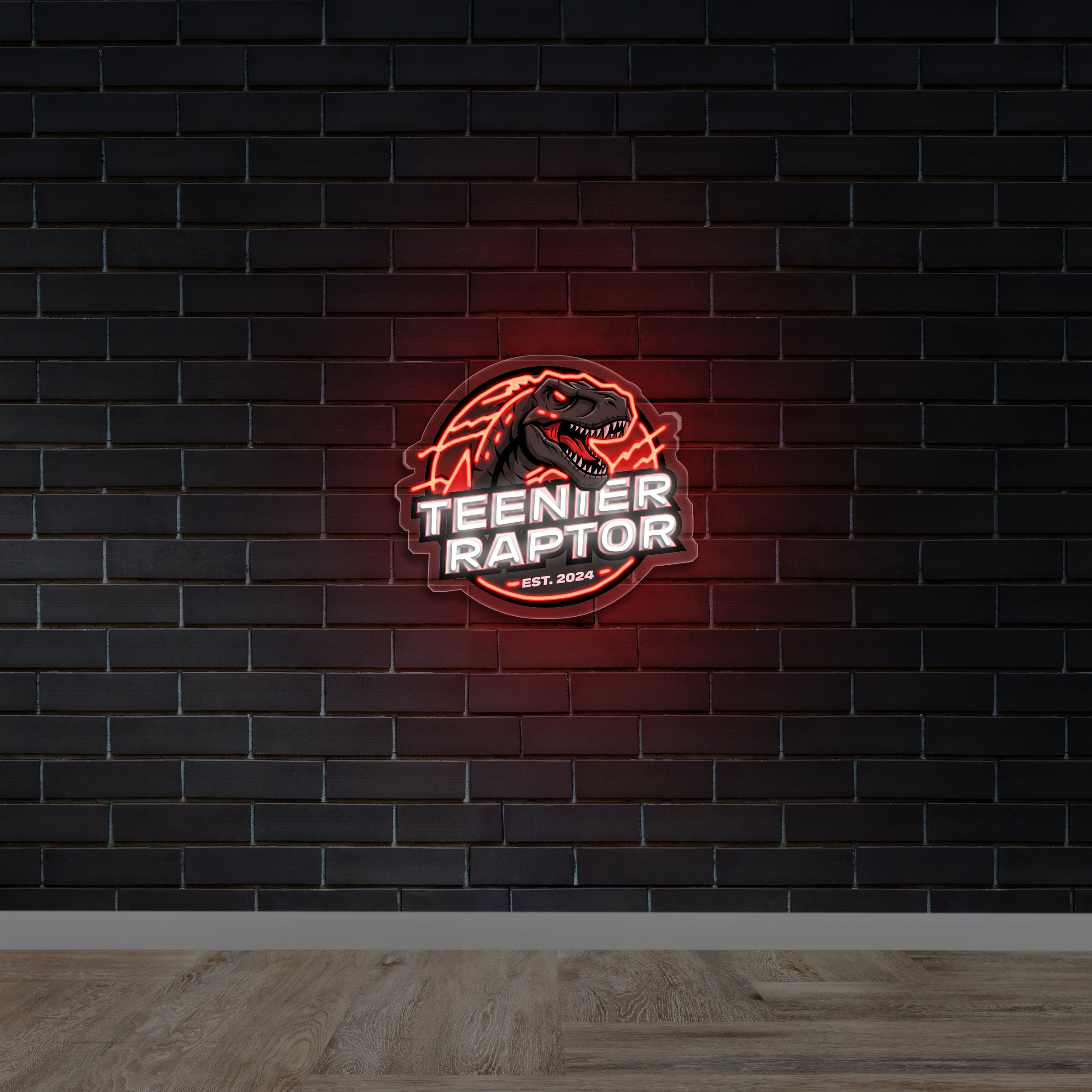 TEENIER RAPTOR - Premium Neon Artwork