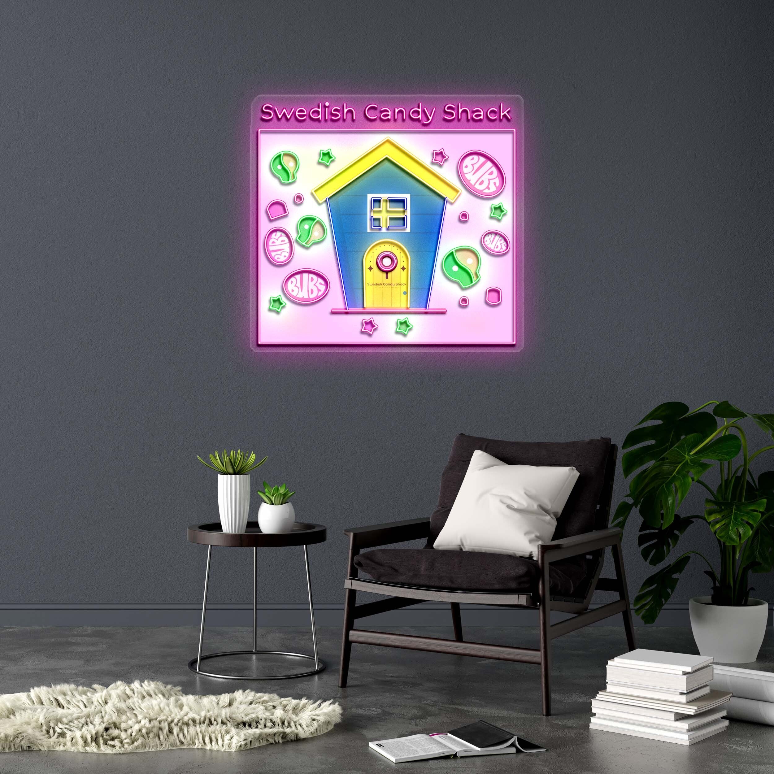 Swedish Candy Shack | 2nd Version - Premium Neon Artwork