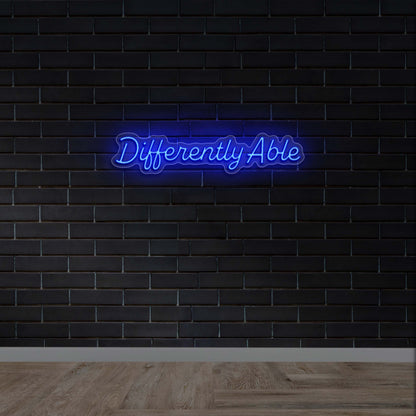 Differently Able - Premium Neon Artwork