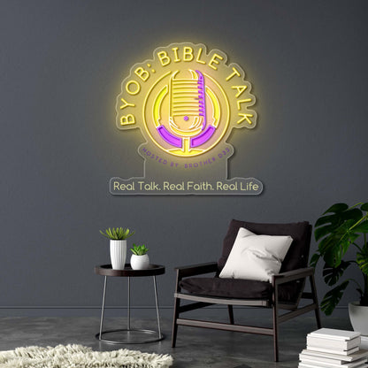 Byob: Bible Talk - Premium Neon Artwork