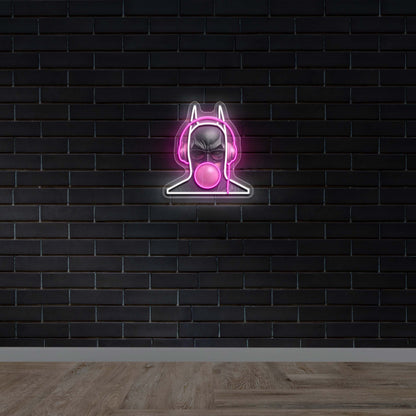 Bubble Bat Logo – Premium Neon Artwork