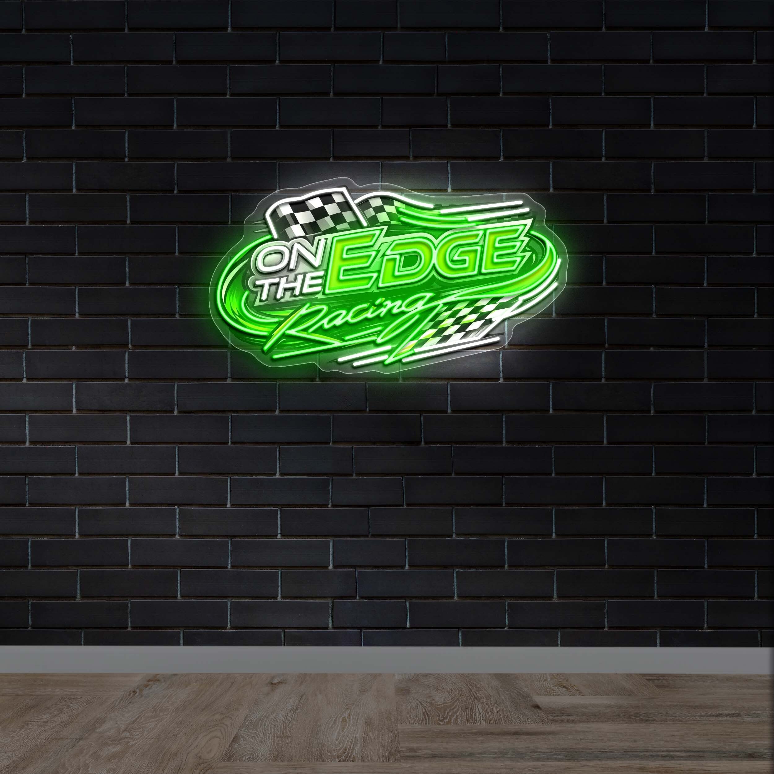 On the edge - Premium Neon Artwork