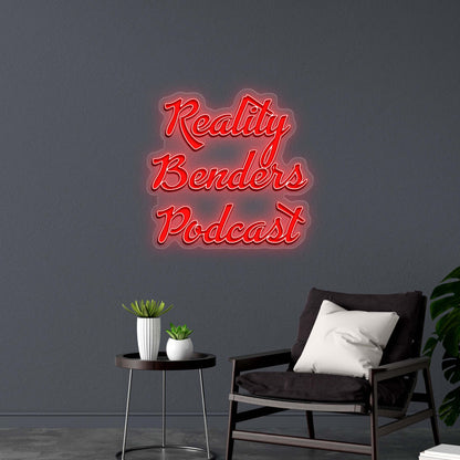 Reality Benders Podcast - Premium Neon Artwork
