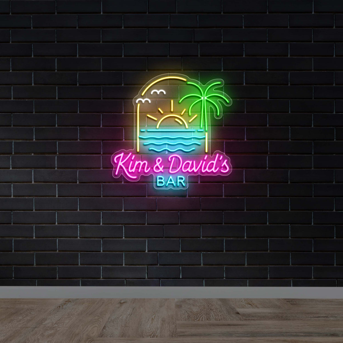 Kim & David's Bar - Premium Neon Artwork