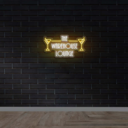 The Warehouse Lounge Text | 2nd Version - Premium Neon Artwork