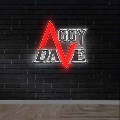Aggy Dave - Premium Neon Artwork