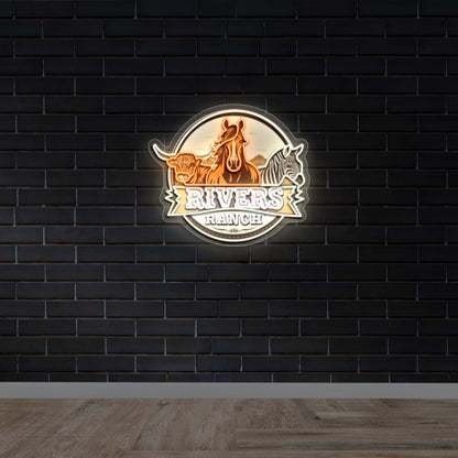 RIVERS RANCH - Premium Neon Artwork