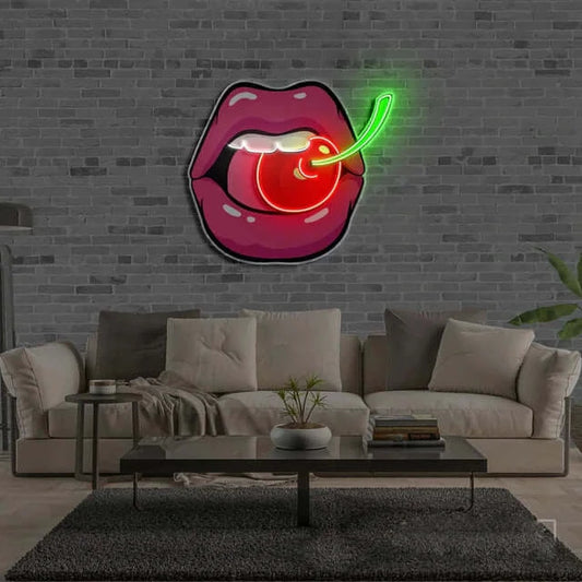 Cherry Lips - Premium Neon Artwork