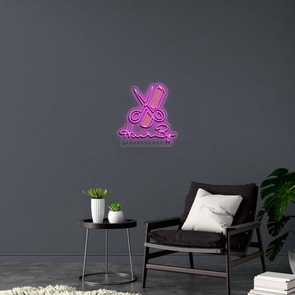 Hair By JAKAYLALASHAE - Premium Neon Artwork