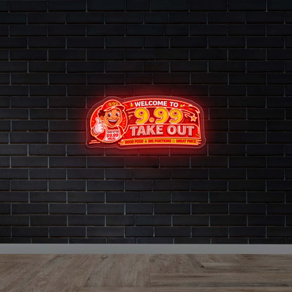 9.99 TAKE OUT - Premium Neon Artwork