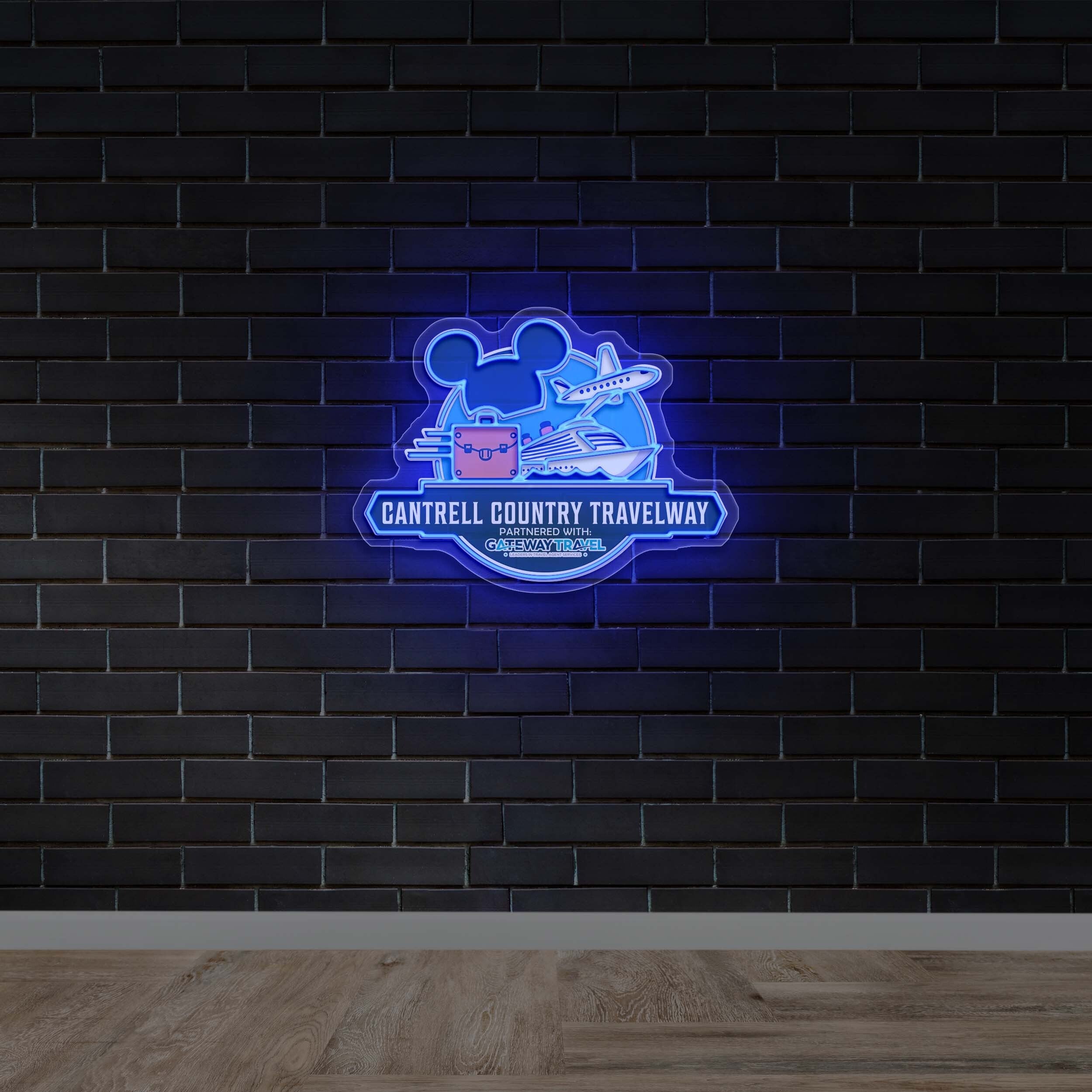 CANTRELL COUNTRY TRAVEL WAY - Premium Neon Artwork