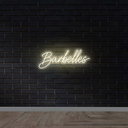 Barbelles | Cursive - Premim Neon Artwork