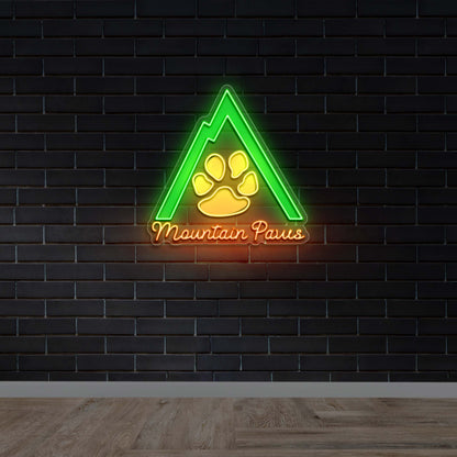Mountain Paws | 2nd Version - Premium Neon Artwork