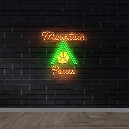 Mountain Paws | 3rd Version - Premium Neon Artwork