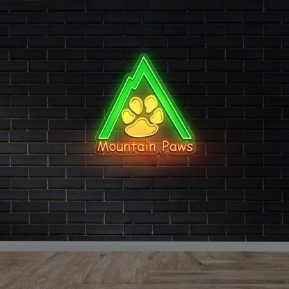 Mountain Paws | 4th Version - Premium Neon Artwork