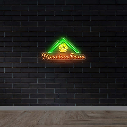Mountain Paws | 2nd Version - Premium Neon Artwork