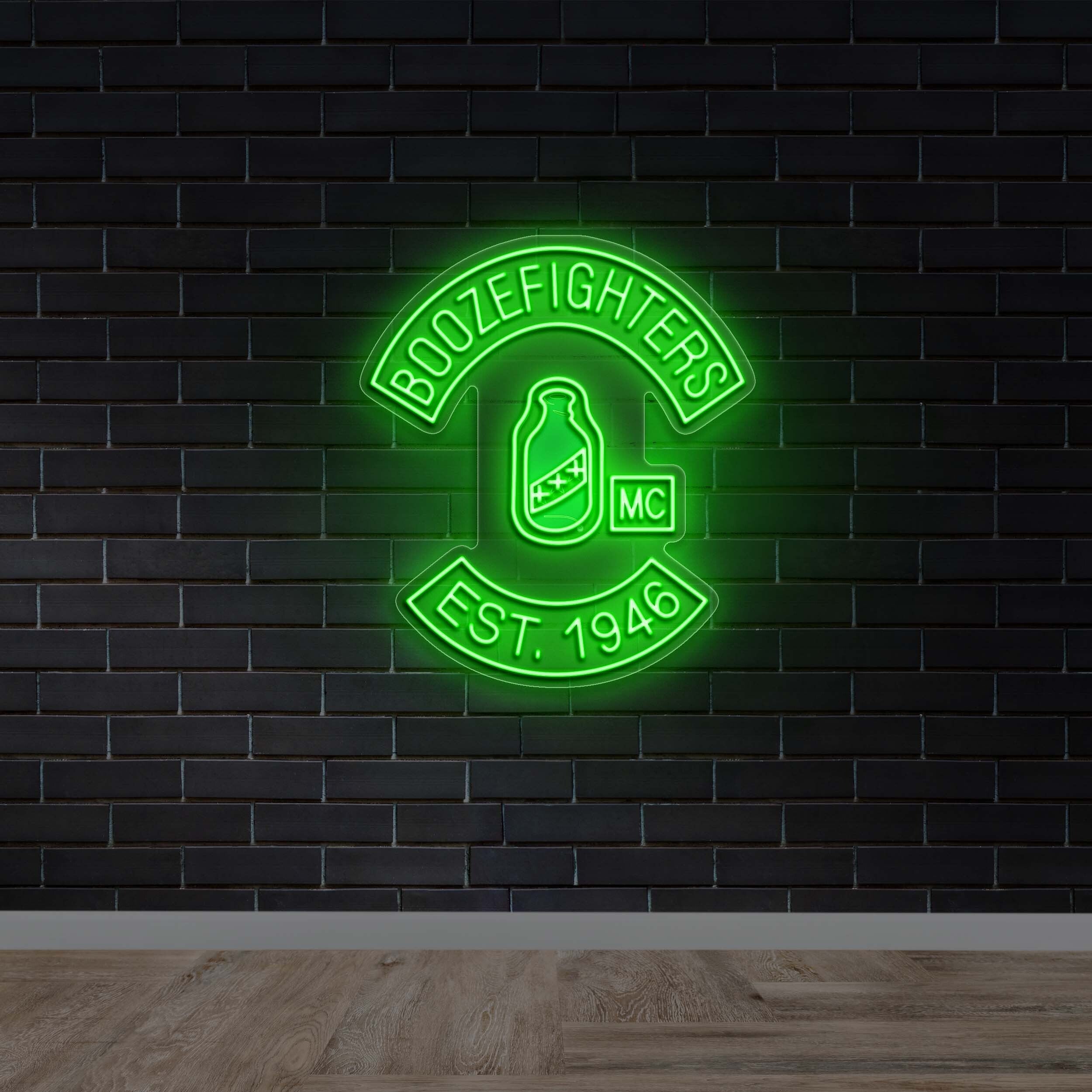 BOOZEFIGHTERS - Premium Neon Artwork