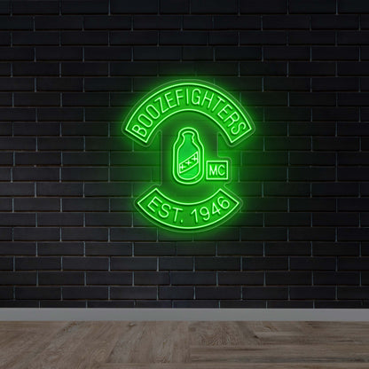 BOOZEFIGHTERS - Premium Neon Artwork