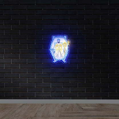 Royal Crest Emblem - Premium Neon Artwork
