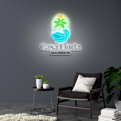 Casa Linda ISLA VERDE PR - Premium Neon Artwork