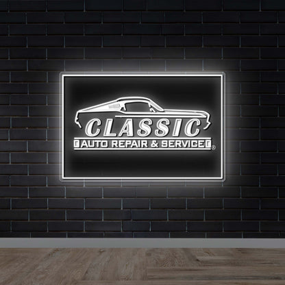 CLASSIC AUTO REPAIR & SERVICE - Premium Neon Artwork