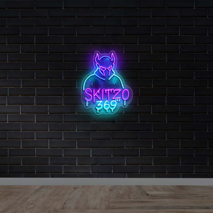 SKITZO 369 - Premium Neon Artwork