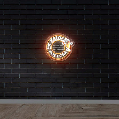VALDEZ LA HOTDOGS - Premium Neon Artwork