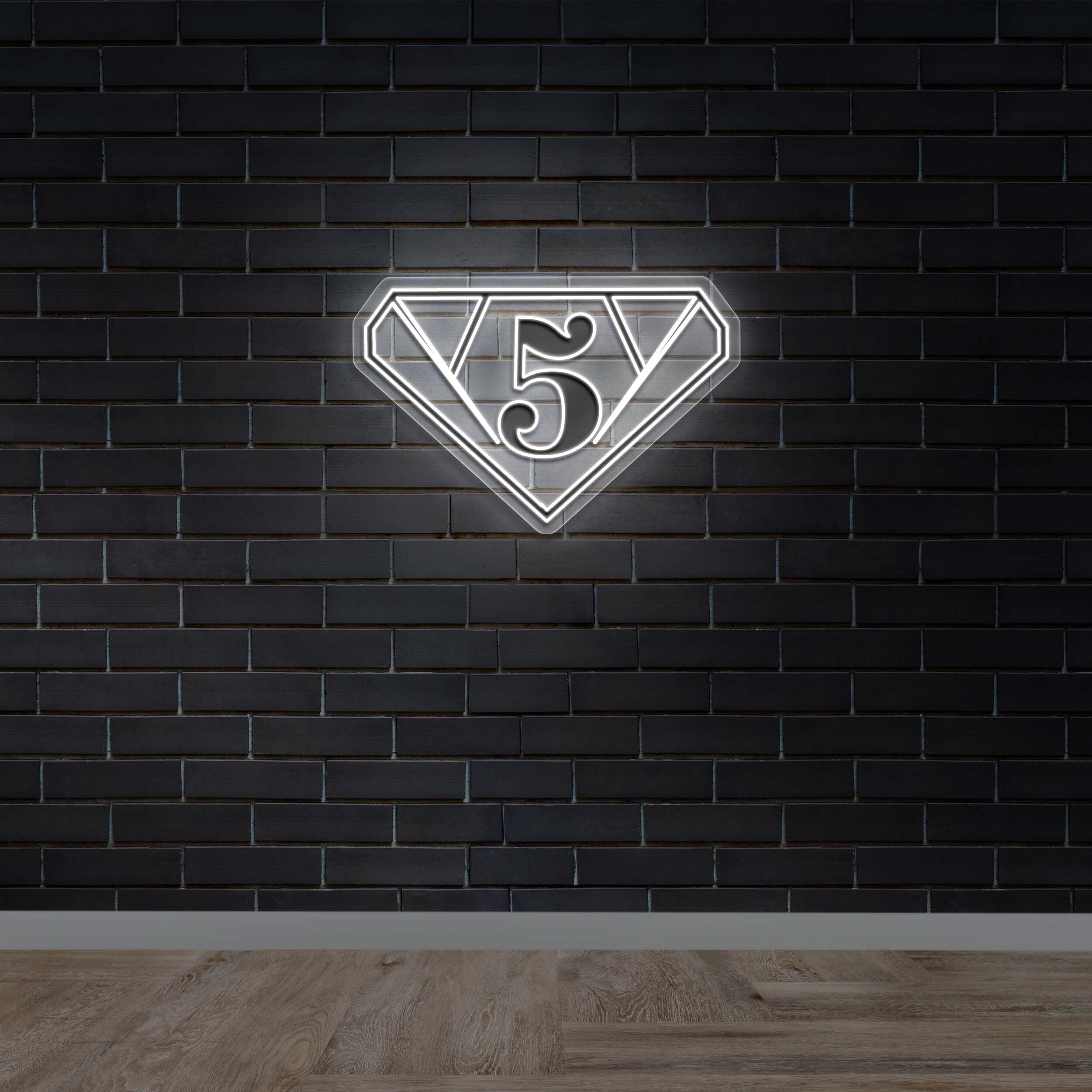 5 in a Diamond - Premium Neon Artwork