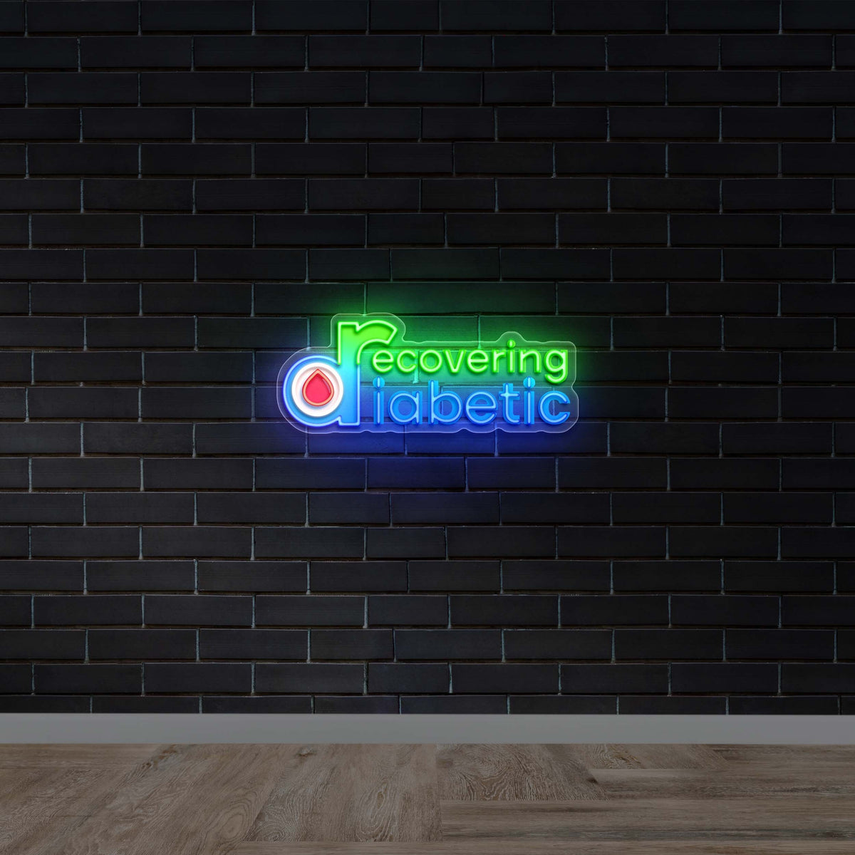 Recovering Diabetic - Premium Neon Artwork