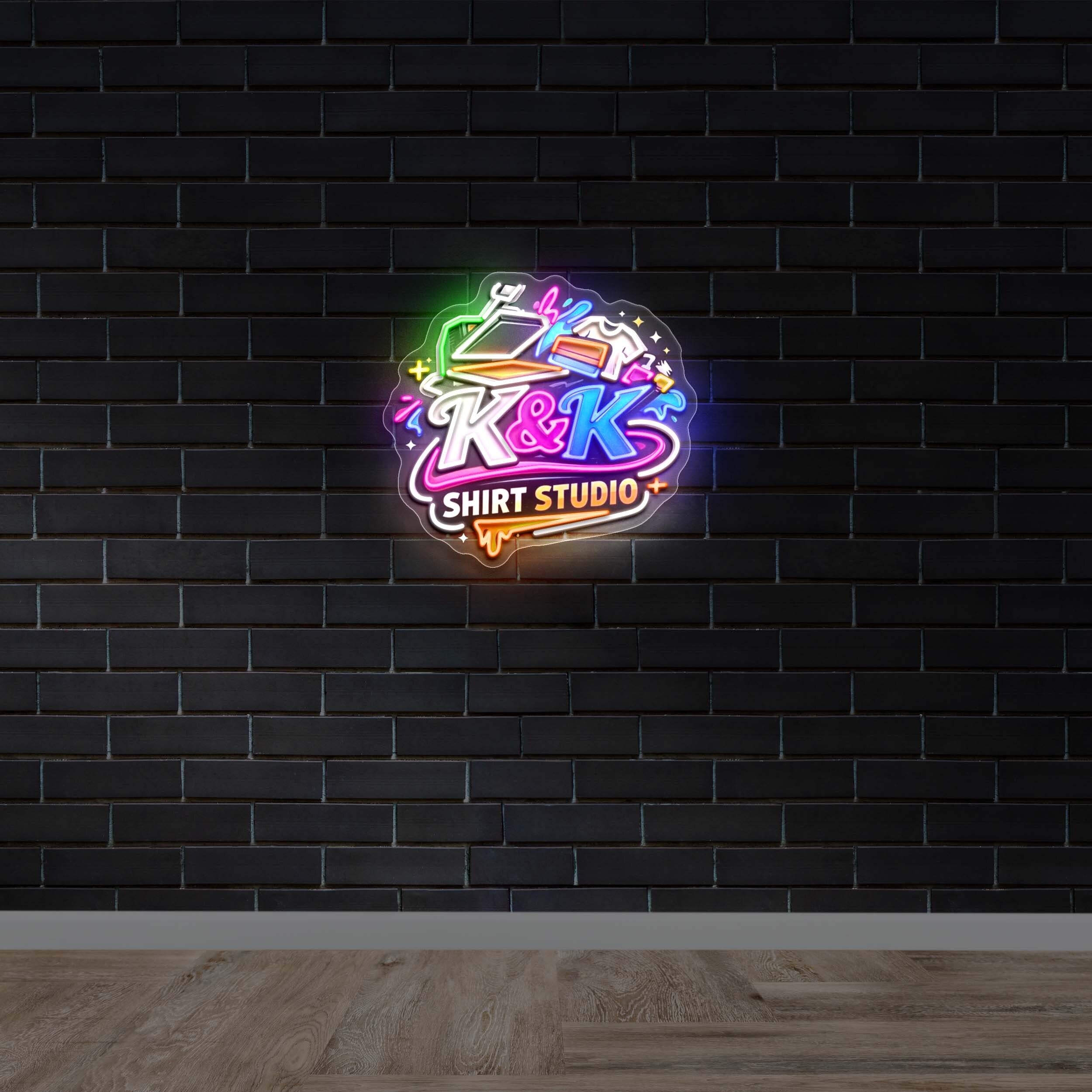 K&K Shirt Studio - Premium Neon Artwork