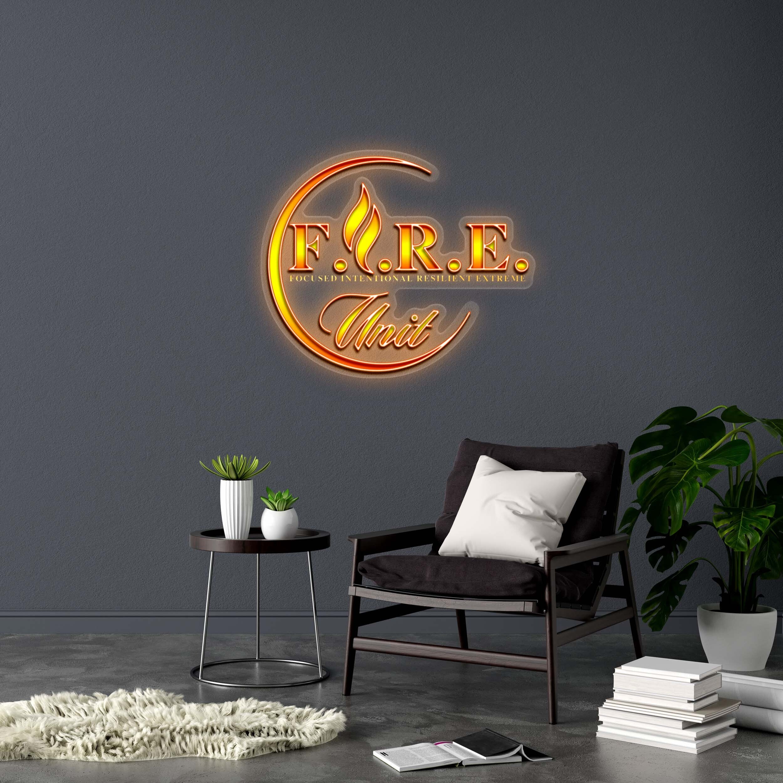 F.I.R.E Unit - Premium Neon Artwork