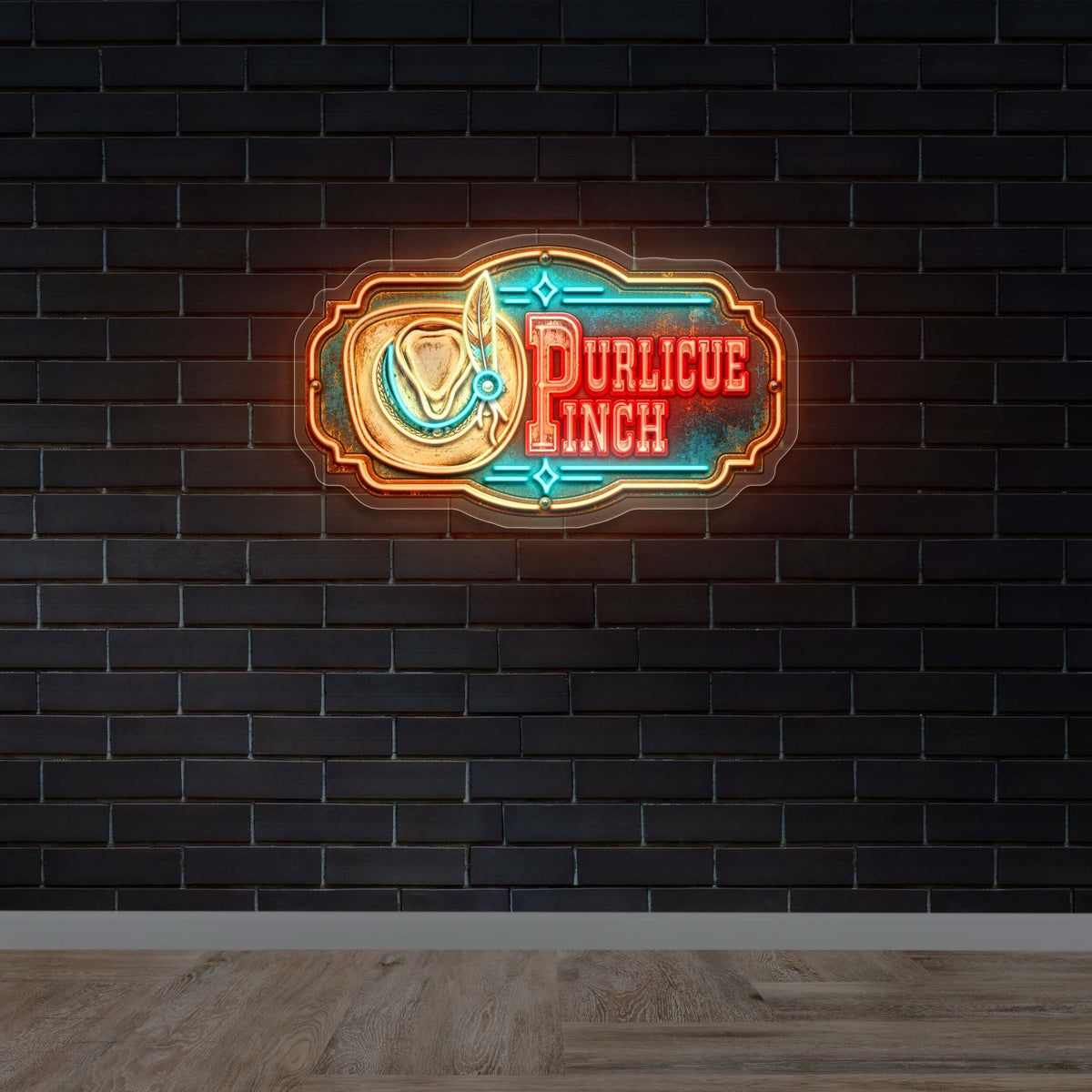 Purlicue Pinch - Premium Neon Artwork