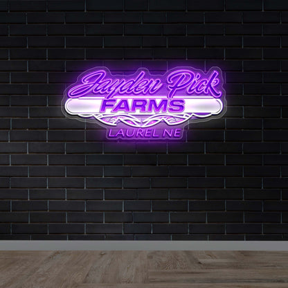 Hayden Pick Farms Laurel NE - Premium Neon Artwork