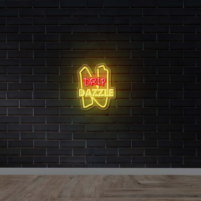 DRIP DAZZLE - Premium Neon Artwork