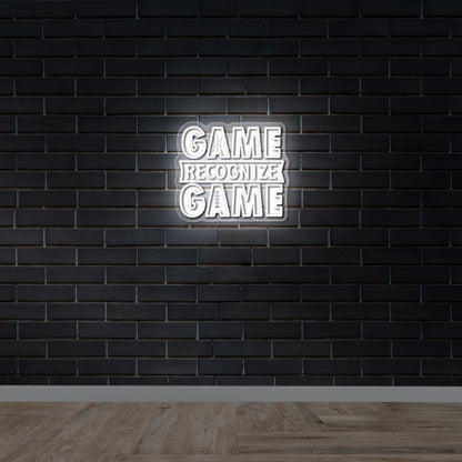 Game Recognize Game - Premium Neon Artwork