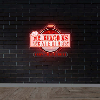 MR. BEAGO B'S CATERING - Premium Neon Artwork