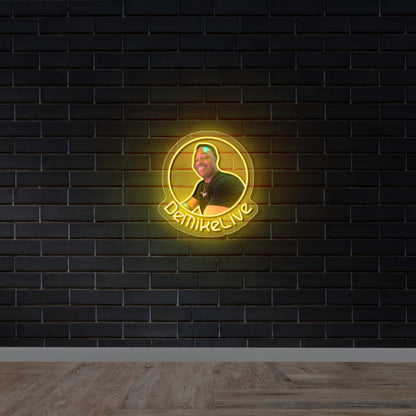 DeMikeLive - Premium Neon Artwork