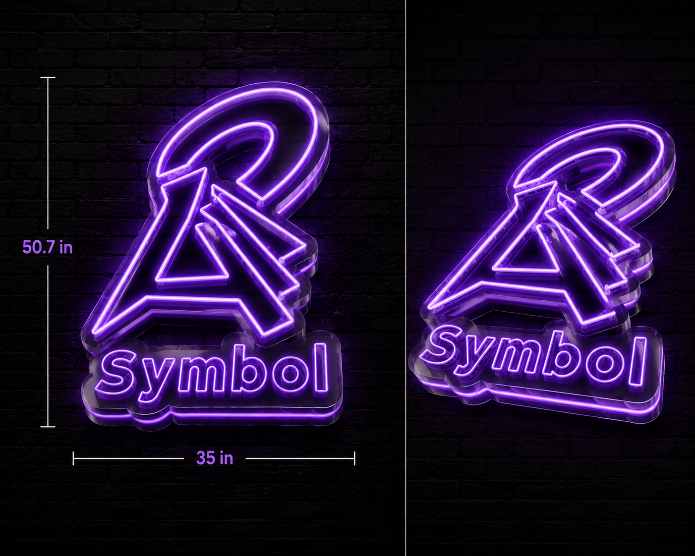 R Symbol - Premium Neon Artwork