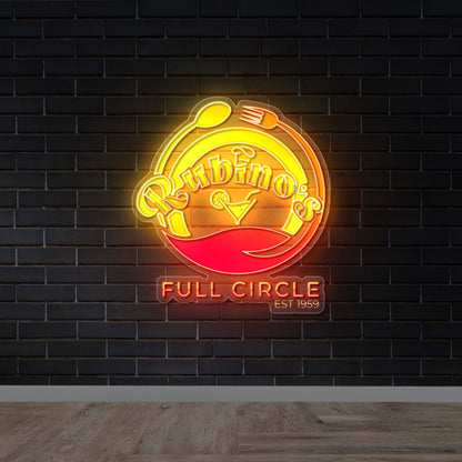 Rubino's Full Circle - Premium Neon Artwork