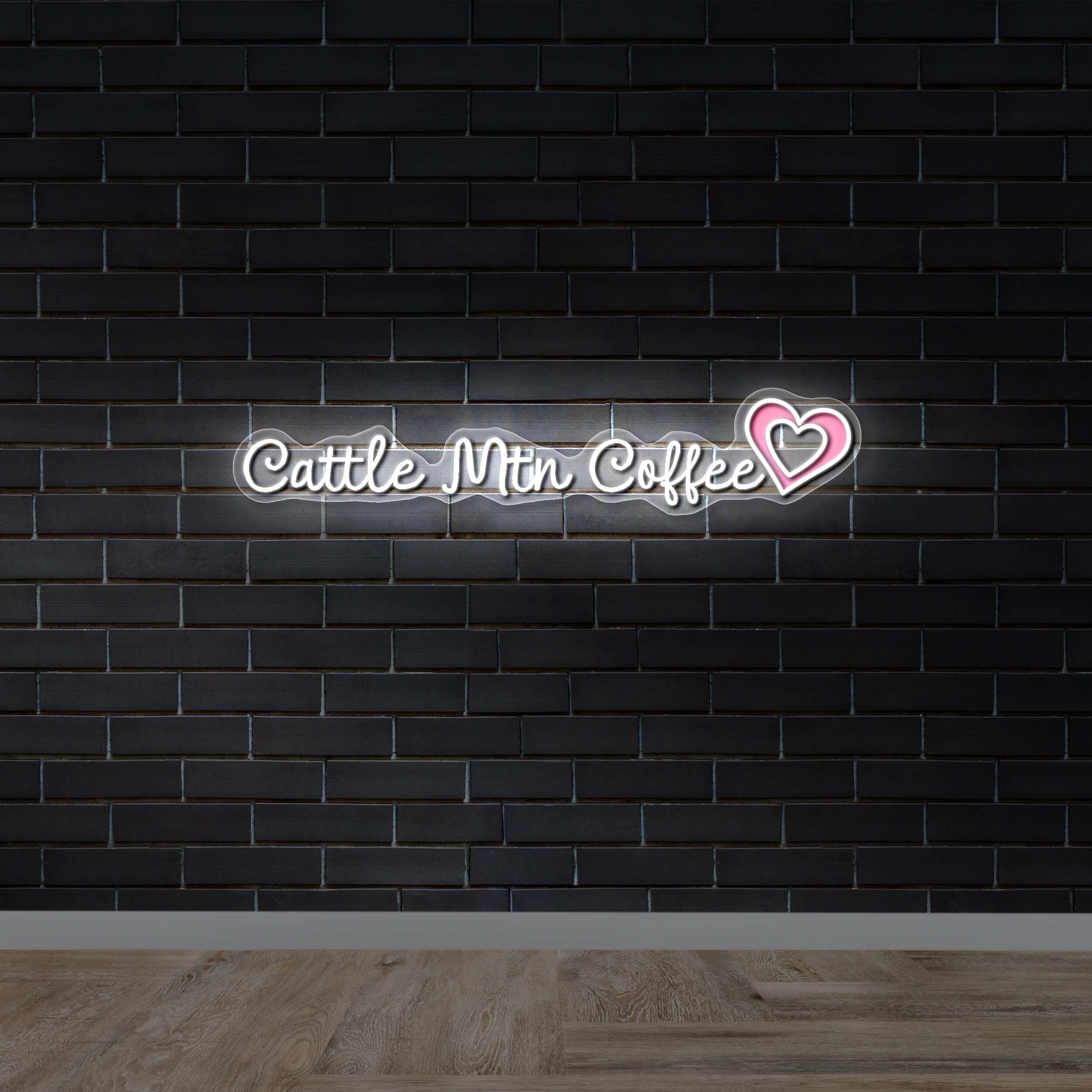 Cattle Mtn Coffee (version 2) - Premium Neon Artwork