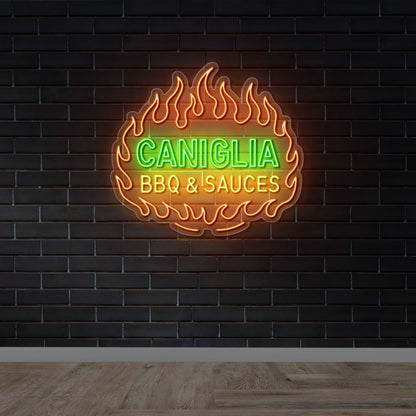 Caniglia BBQ & Sauces - Premium Neon Artwork