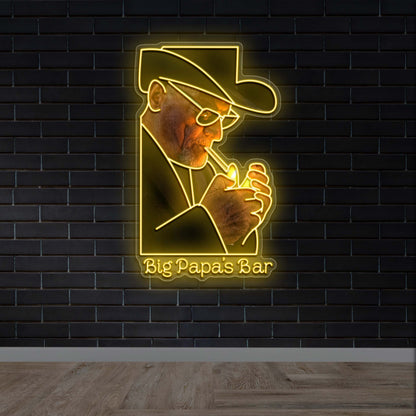 Big Papa's Bar -  Premium Neon Artwork