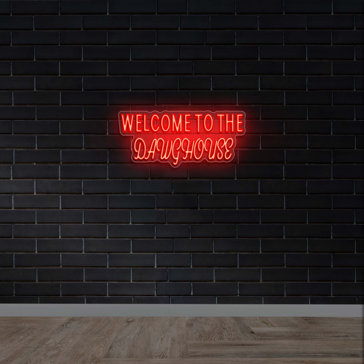 Welcome to the Dawghouse  - Premium Neon Artwork