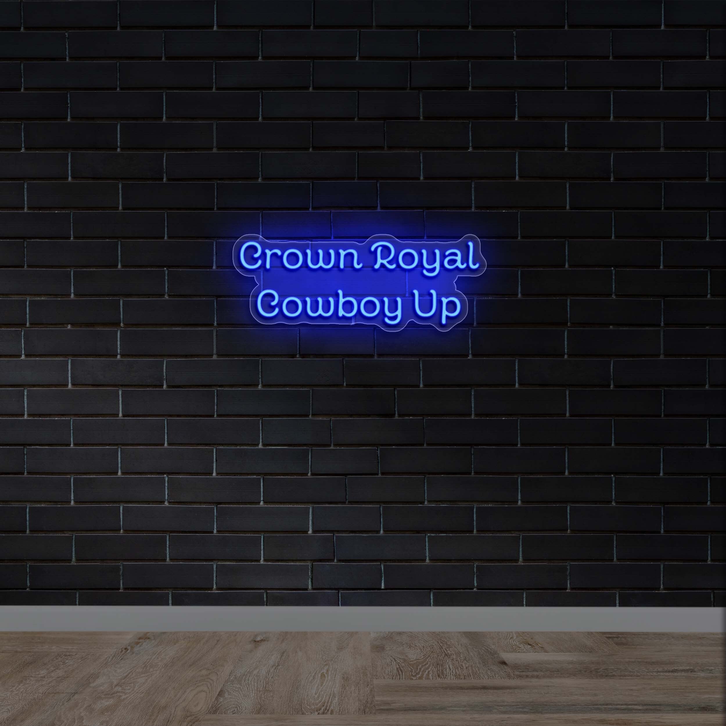Crown Royal Cowboy Up - Premium Neon Artwork