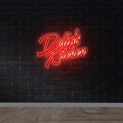 Delia’s Kitchen - Premium Neon Artwork