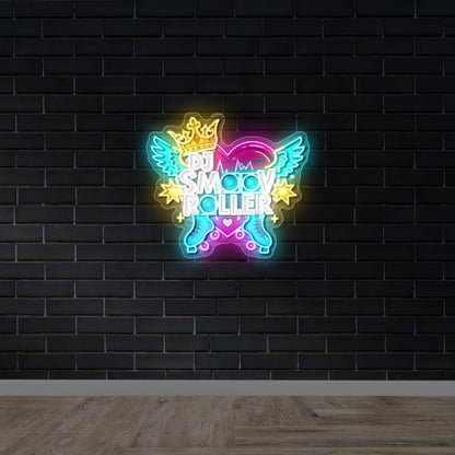 DJ SMOOV ROLLER - Premium Neon Artwork