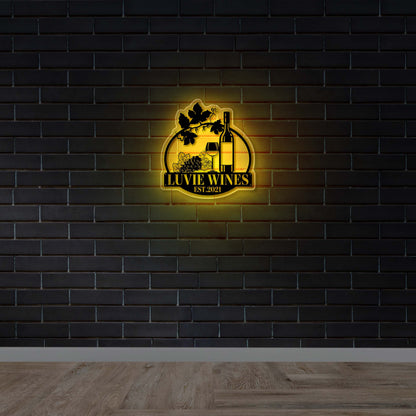 LUVIE WINES | Backlit version - Premium Neon Artwork
