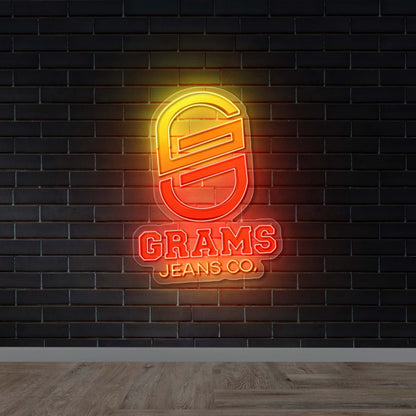 GRAMS JEANS CO - Premium Neon Artwork