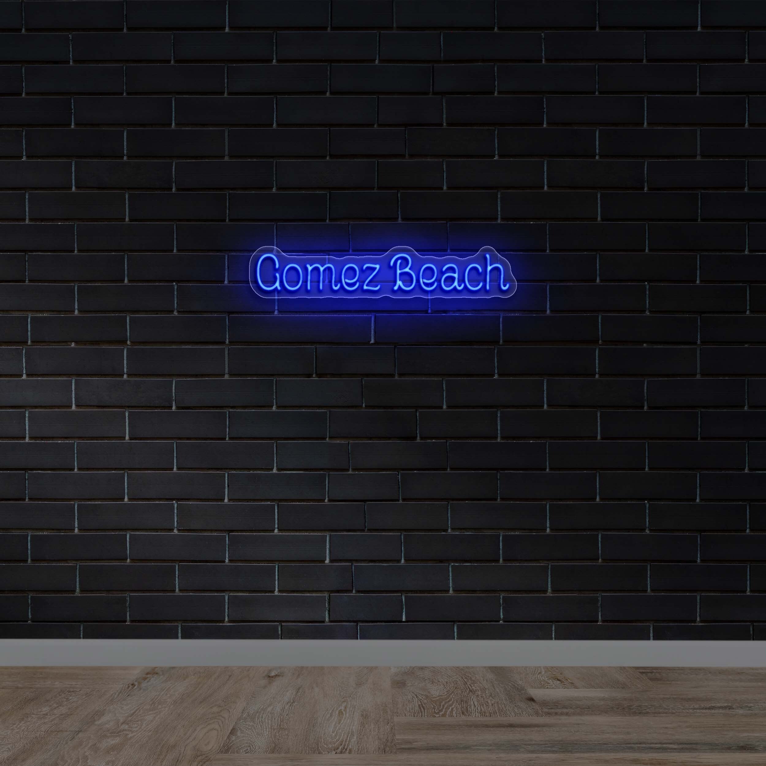Gomez Beach - Premium Neon Artwork